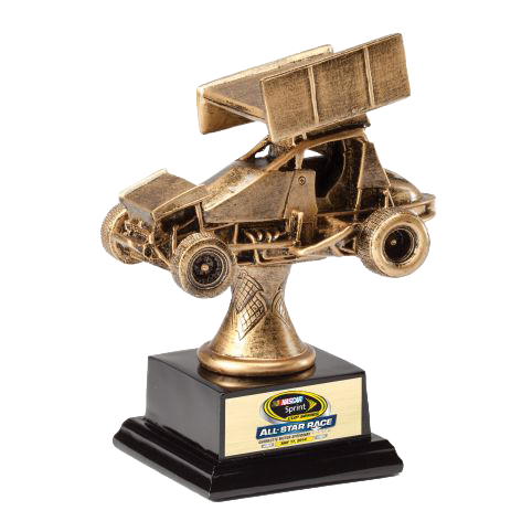 Racing Trophy | Sprint Car | Personalized Racing Award | 6.5 Inches Tall | Clearance