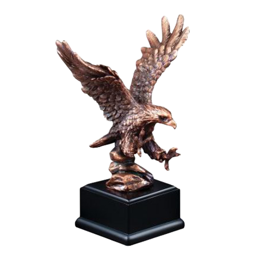 Eagle Trophy | Bronze | PersonalizedFinish Eagle Landing Award | 7.5 Inches Tall