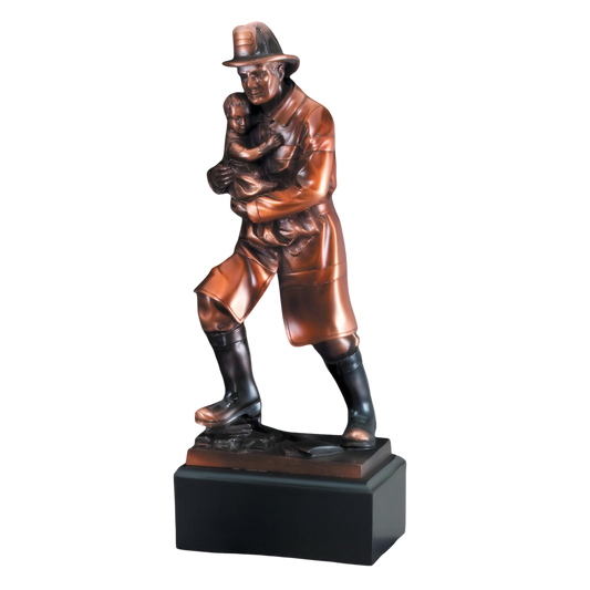 Fireman Trophy | Personalized Firefighter Award | Protective | 11.5 Inch