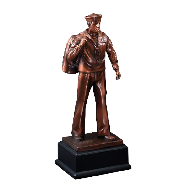 Navy Trophy | Personalized American Hero Award | 11.5 Inches Tall