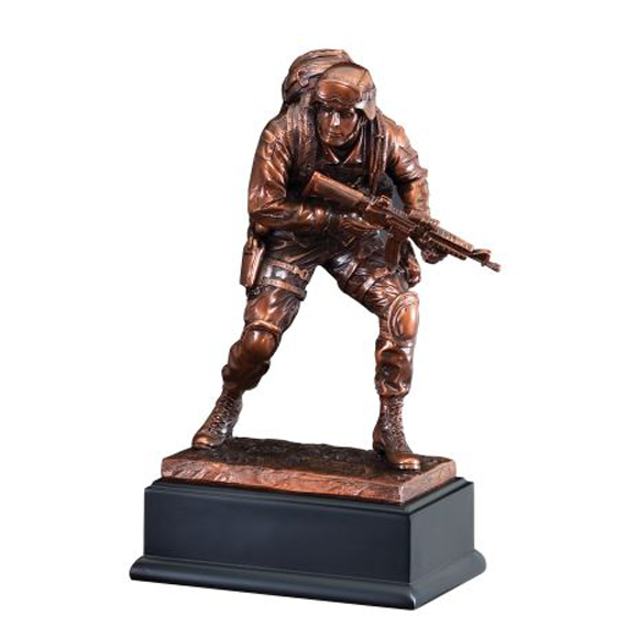 Marine Trophy | Personalized American Hero Award | 10 Inches Tall