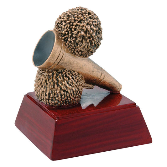 Cheer Sculptured Trophy | Engraved Spirit Award - 4 Inch Tall Decade Awards