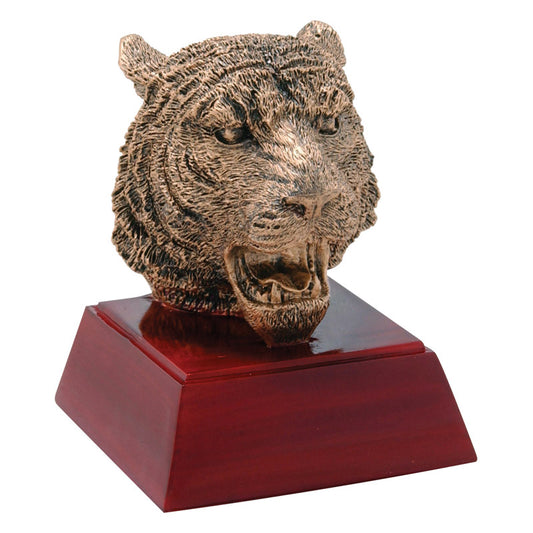 Tiger Trophy | Sculptured Mascot | Personalized Tiger Award | 4 Inches Tall