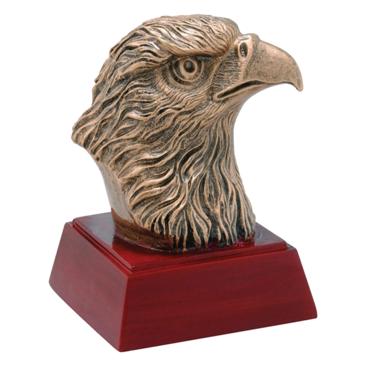 Eagle Trophy |Sculptured Mascot | Personalized Eagle Award | 4 Inches Tall