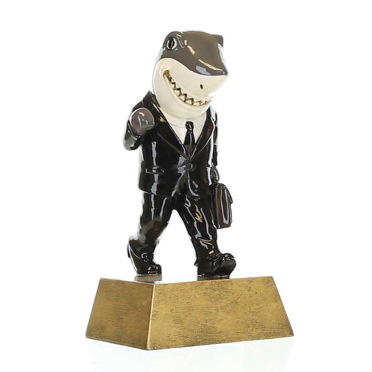Sales Shark Trophy | Engraved Salesperson Success Award - 6 Inch Tall Decade Awards