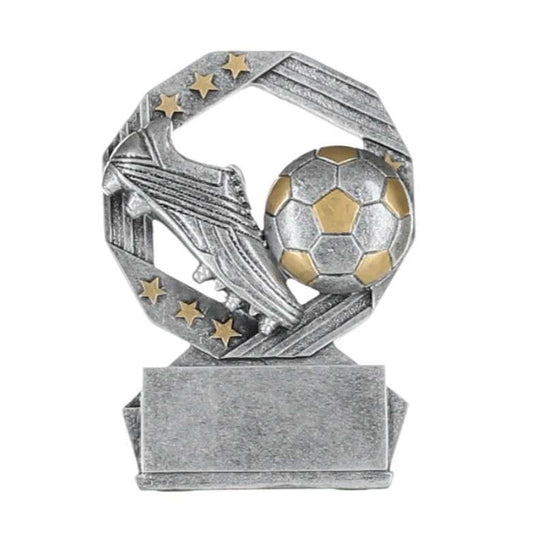 Soccer Hexa Star Trophy | trofeo de fútbol grabado - 4.75 Inch Tall Decade Awards