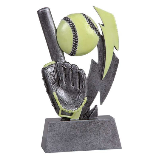 Softball Glow In the Dark Trophy | Engraved Glow in the Dark Slow Pitch Award - 6 Inch Tall Decade Awards