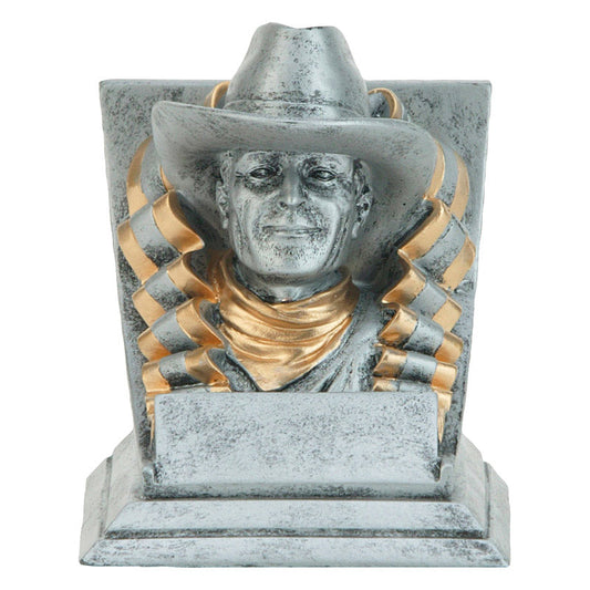 Cowboy Spirit Mascot Trophy | Engraved Cowboy Award - 4 Inch Tall Decade Awards