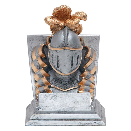Knight Spirit Mascot Trophy | Engraved Knight Award - 4 Inch Tall Decade Awards