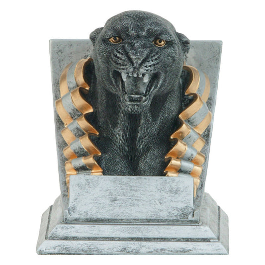 Panther Spirit Mascot Trophy | Engraved Panther Award - 4 Inch Tall Decade Awards