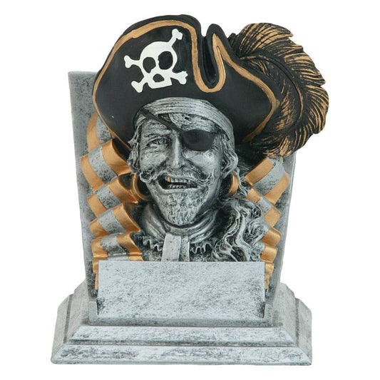 Pirate Spirit Mascot Trophy | Engraved Pirate Award - 4 Inch Tall Decade Awards