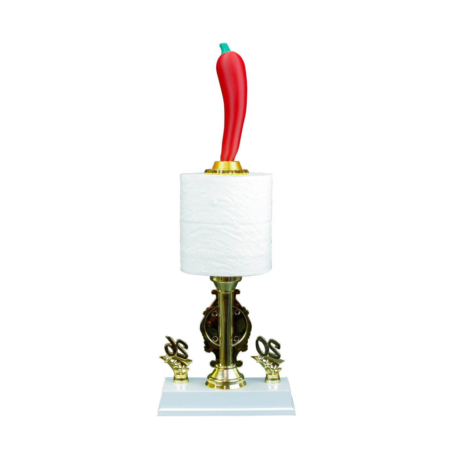Personalized Chili Toilet Paper Trophy | 3D Chili Cook-Off Award | 17.5 Inches Tall