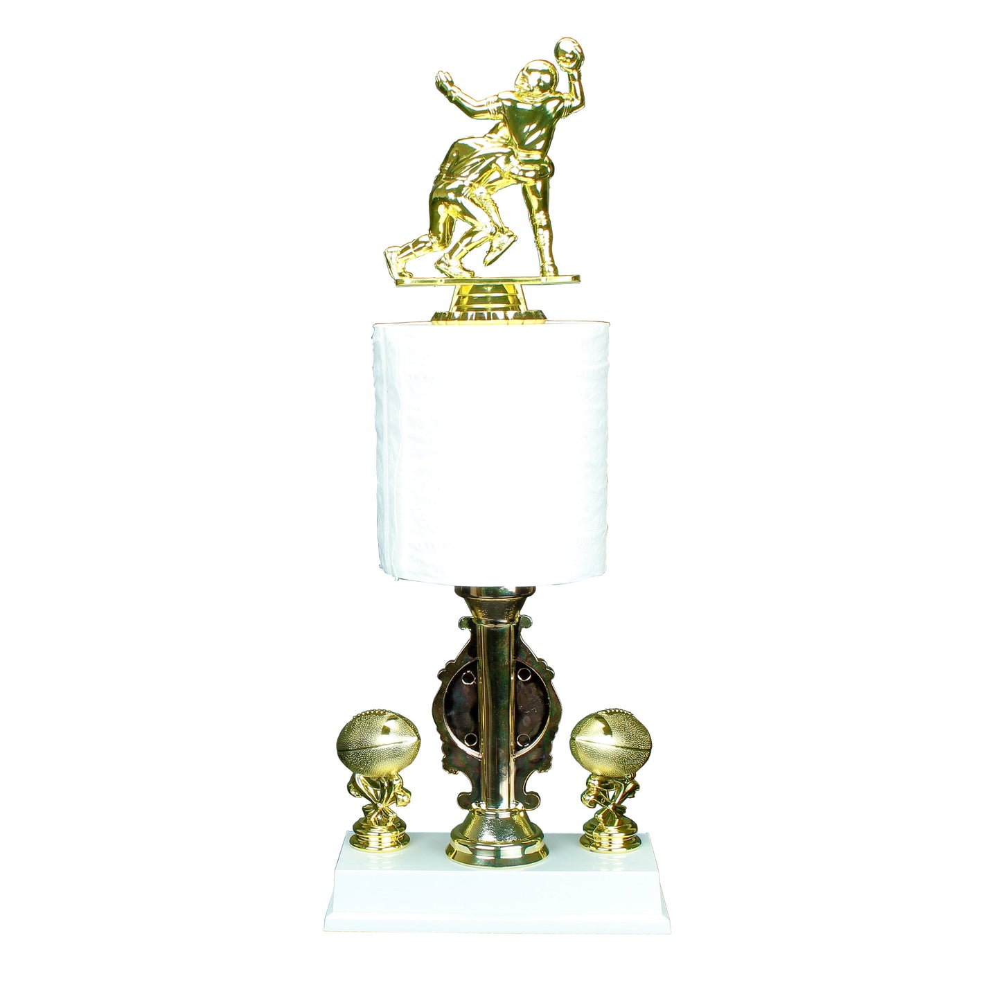 Fantasy Football Toilet Paper Loser Trophy with sacked topper custom engraved last place award – Decade Awards