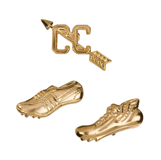 Track Lapel Pin | Letter Jacket Cross Country Chenille Pin - 3 Style Options Decade Awards