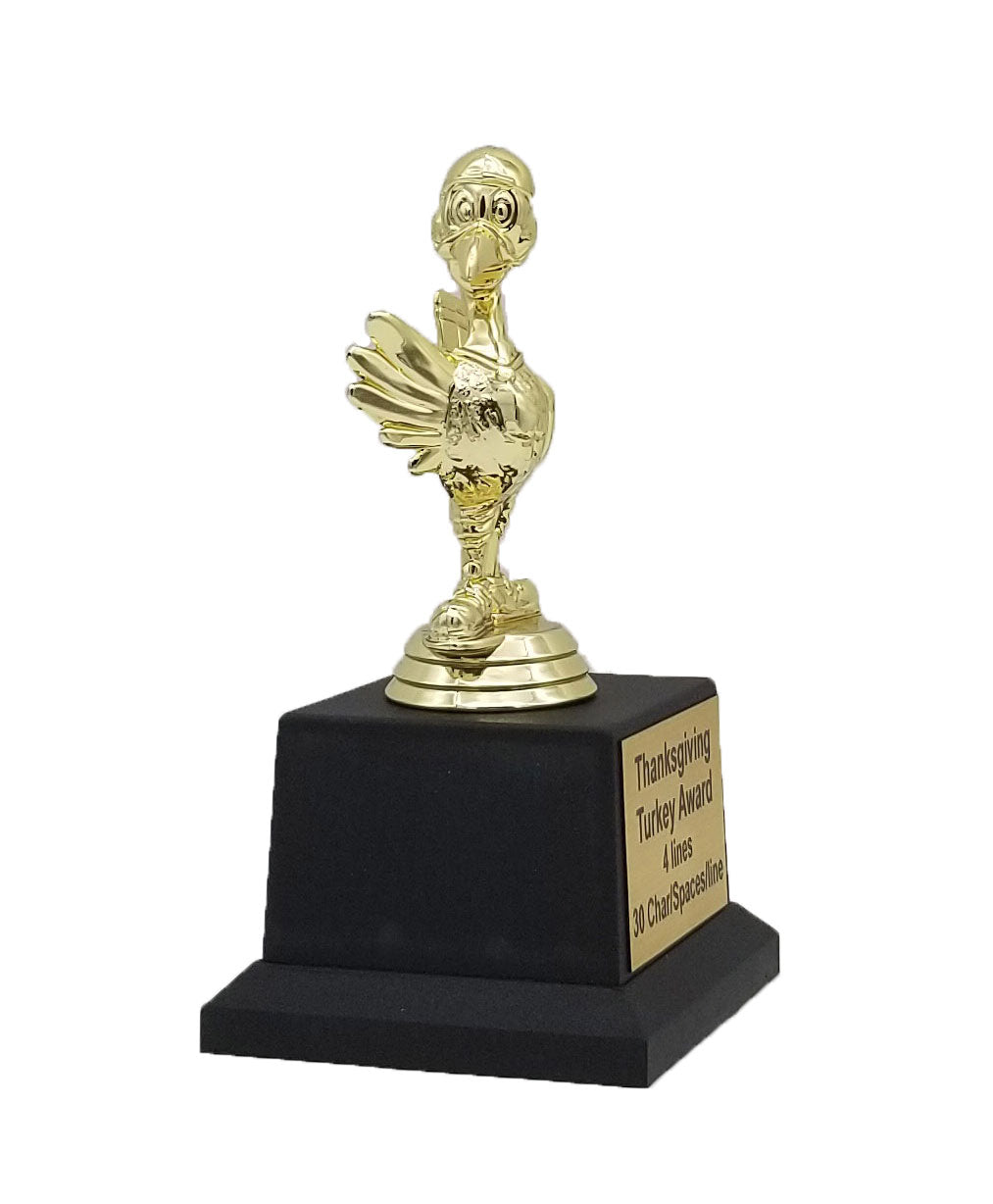 Bowling Turkey Trophy | Personalized Thanksgiving Turkey Award | 7 Inches Tall