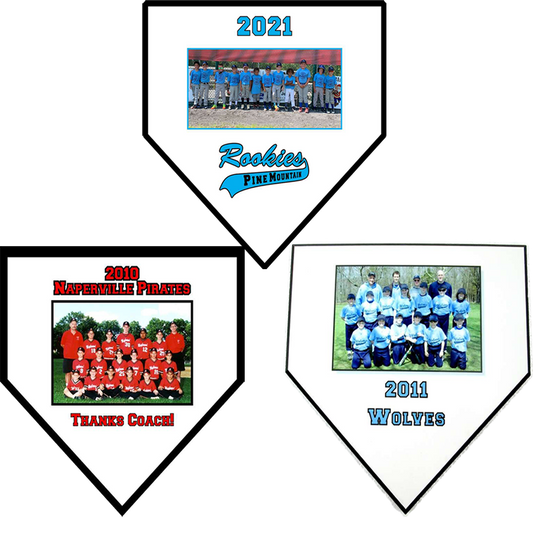 Baseball Home Plate Picture Plaque | Personalized Photo Plaque | 6x6 or 10x10