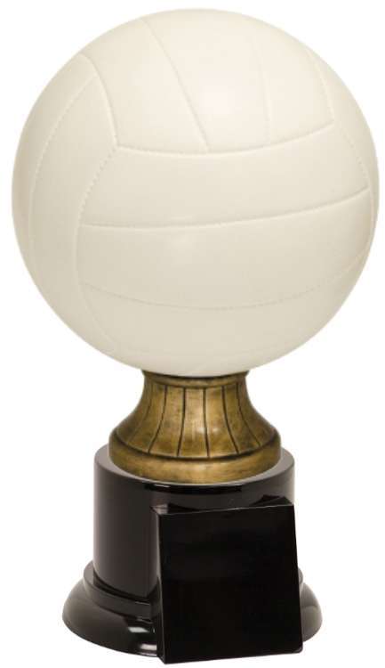 Volleyball Full Size Color Resin Trophy Decade Awards