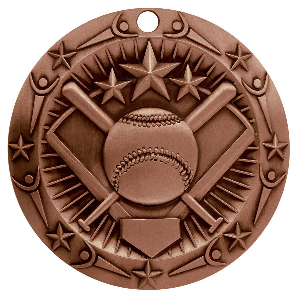 Personalized Softball Medal with Ribbon | Gold, Silver or Bronze | World Class Medal | 3 Inches Wide