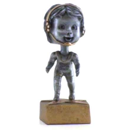Wrestling Bobblehead Trophy | Engraved Wrestling Award - 6 Inch Tall Decade Awards