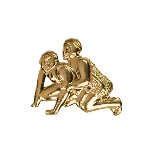 Wrestling Lapel Pin | Letter Jacket Chenille Pin - Wrestler Decade Awards