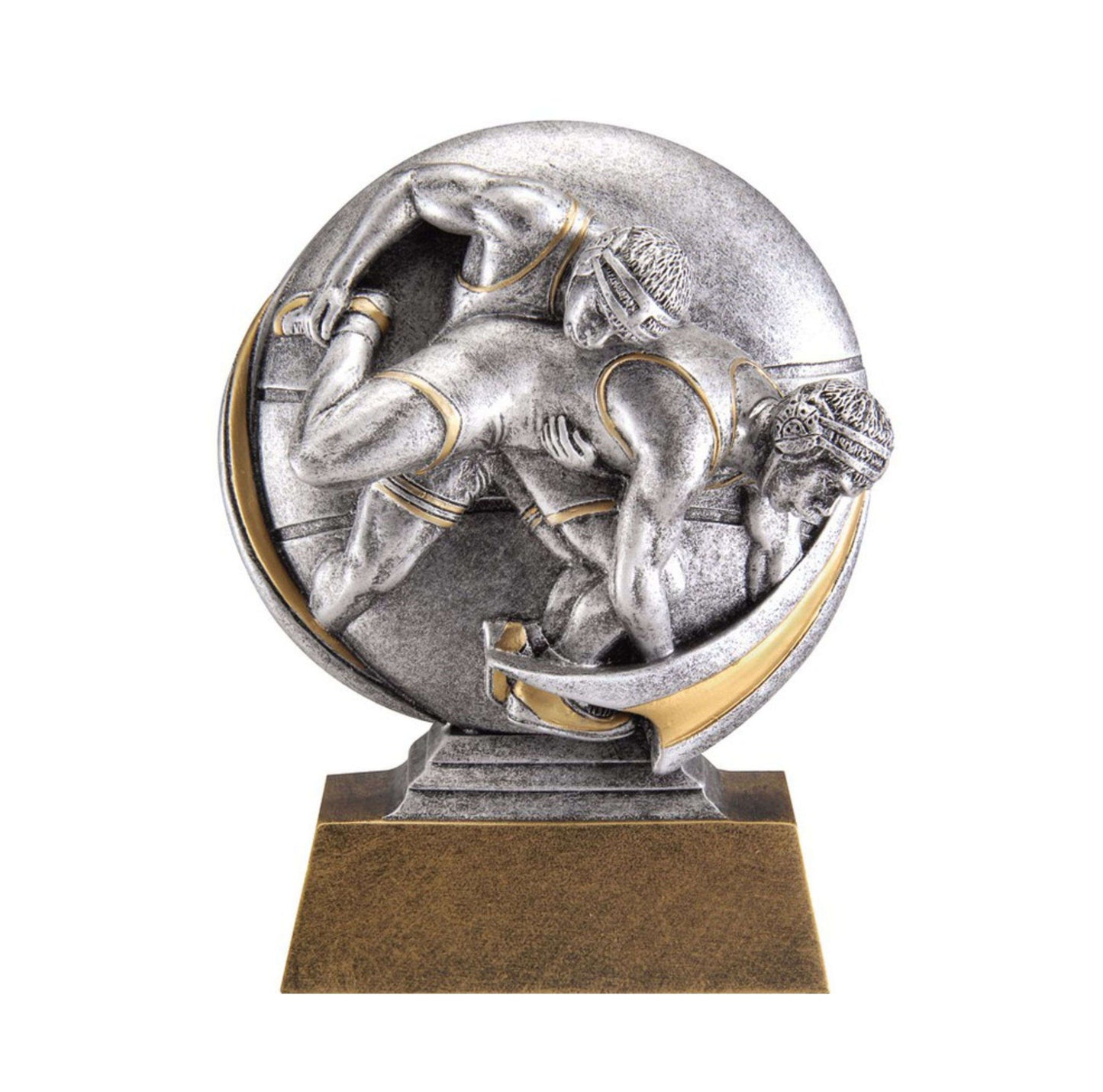 Engraved Motion X Wrestling Trophy with custom text – proudly presented by Decade Awards