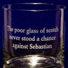 10.5 oz Rocks Glass / Old Fashioned / Whiskey Glass - Personalized Decade Awards