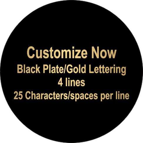 10K Wreath Medal - Gold | Engraved Gold 10K Medallion - 2.75 Inch Wide Decade Awards