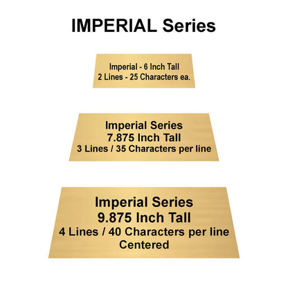 Soccer Trophy, Imperial Tower | Engraved Soccer Award - 6, 7.875 or 9.875 Inch Tall Decade Awards
- Plate sizes