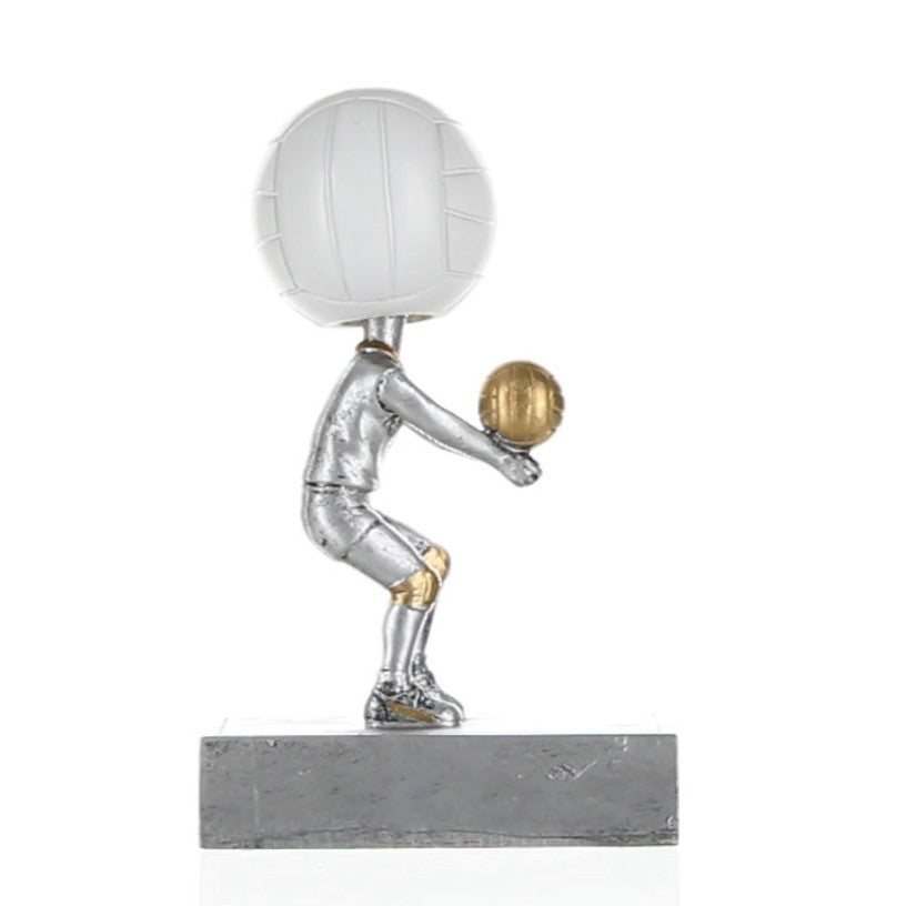 Volleyball Bobblehead Trophy | Engraved Volleyball Award - 5.5 Inch Tall Decade Awards