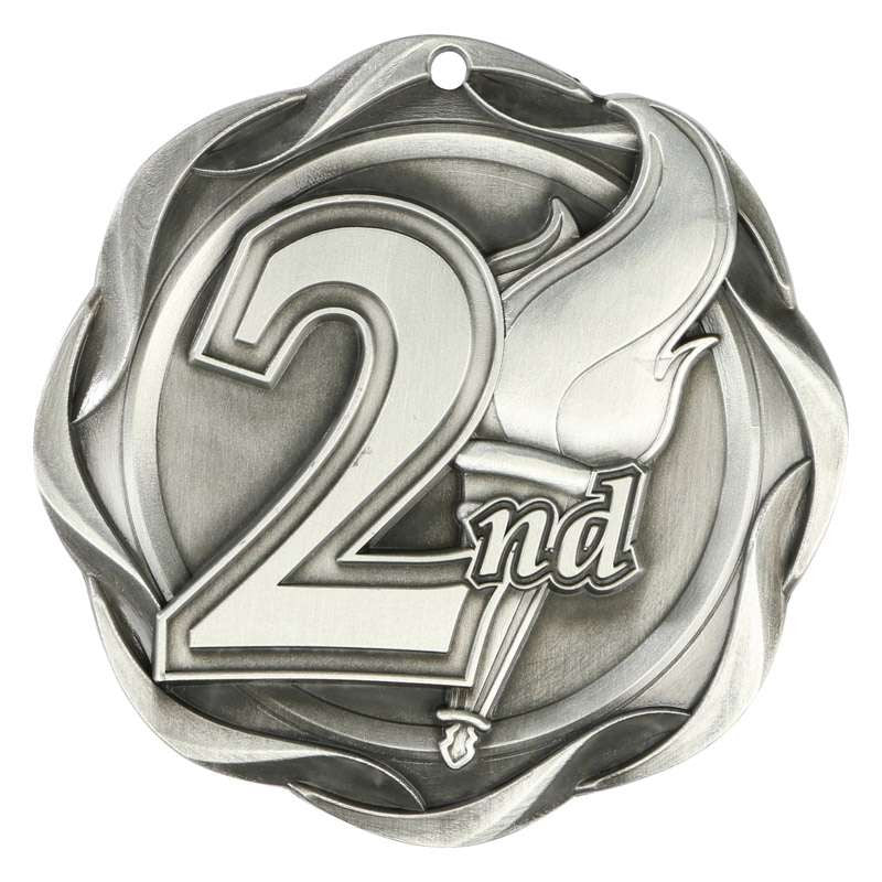1st, 2nd, 3rd Fusion Medal- Gold, Silver or Bronze | Engraved Place Medallion - 3 Inch Wide Decade Awards