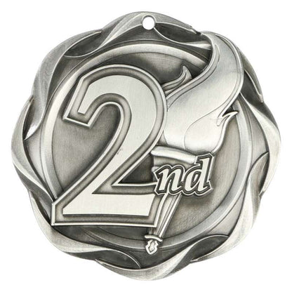 1st, 2nd, 3rd Fusion Medal- Gold, Silver or Bronze | Engraved Place Medallion - 3 Inch Wide Decade Awards