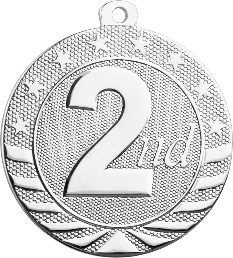1st, 2nd, 3rd Place StarBrite Medal | Engraved StarBrite Place Medallion - 2 Inch Wide Decade Awards