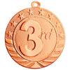 1st, 2nd, 3rd Place StarBrite Medal | Engraved StarBrite Place Medallion - 2 Inch Wide Decade Awards