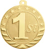 1st, 2nd, 3rd Place StarBrite Medal | Engraved StarBrite Place Medallion - 2 Inch Wide Decade Awards