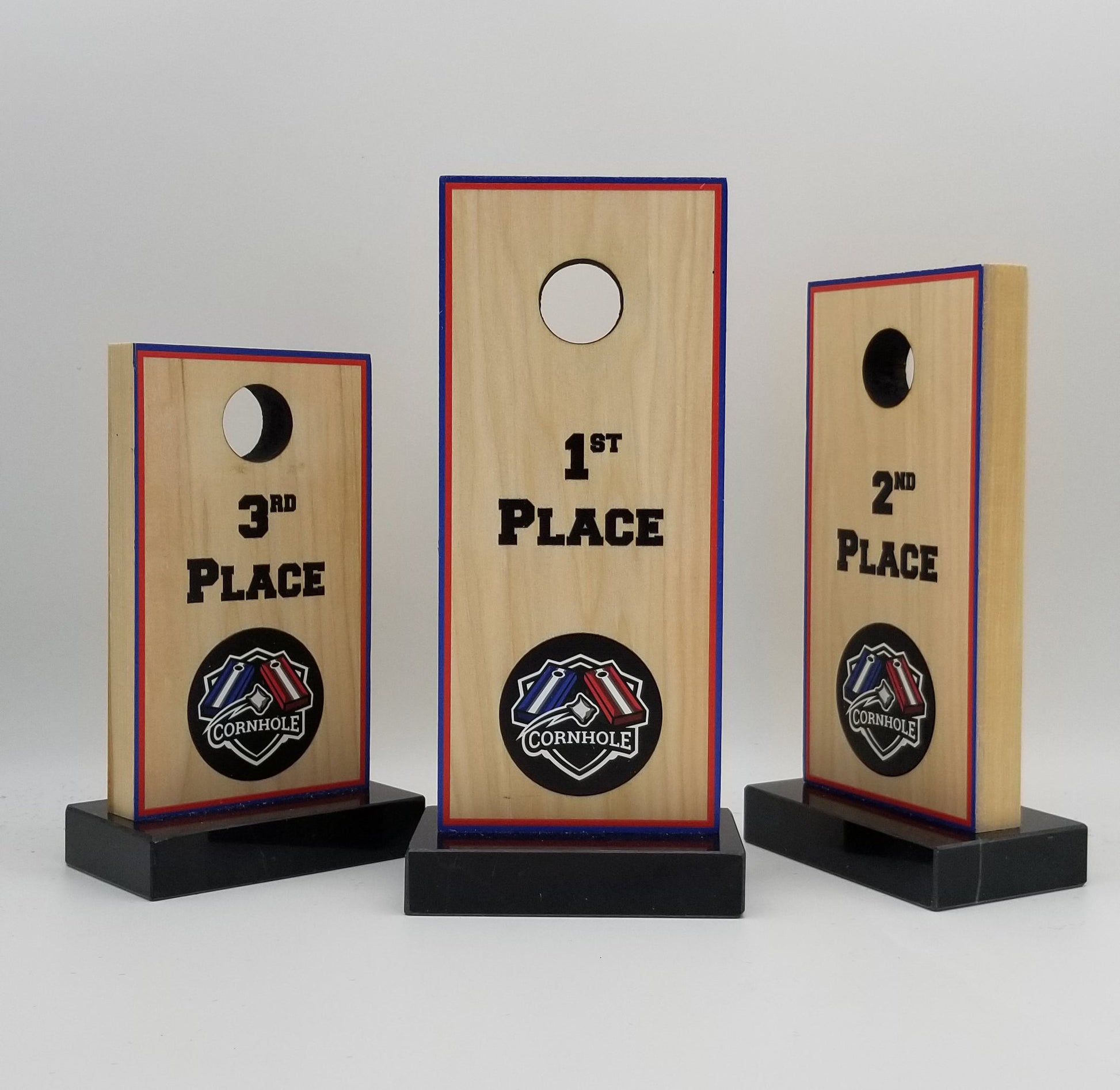 Cornhole Board Trophy / Engraved Cornhole 1st, 2nd or 3rd Place Award 