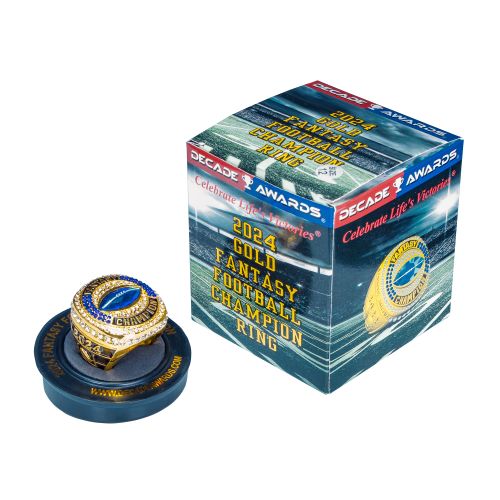2024 Fantasy Football Champion Ring - Gold Finish | FFL Ring