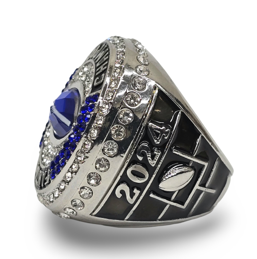 2024 Fantasy Football Champion Ring - Silver Finish | FFL Champ Ring