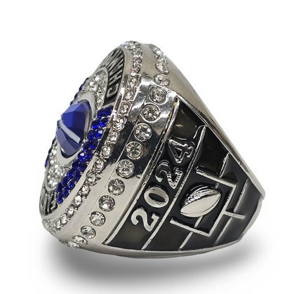 2024 Fantasy Football Champion Ring - Silver Finish | FFL Champ Ring