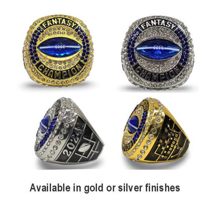 2024 Fantasy Football Champion Ring - Silver Finish | FFL Champ Ring