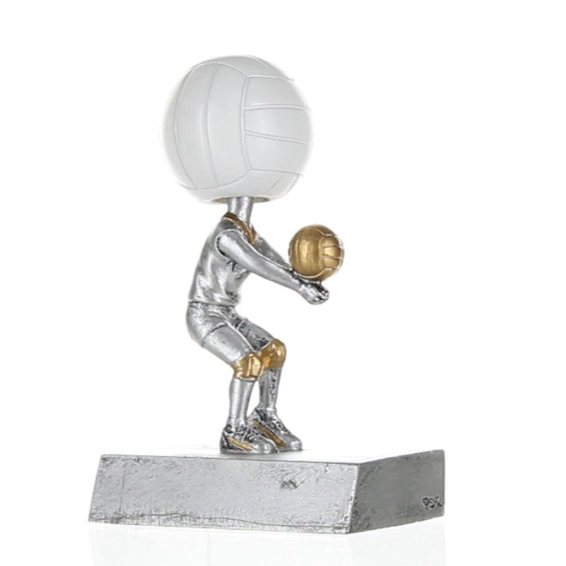 Volleyball Bobblehead Trophy | Engraved Volleyball Award - 5.5 Inch Tall Decade Awards