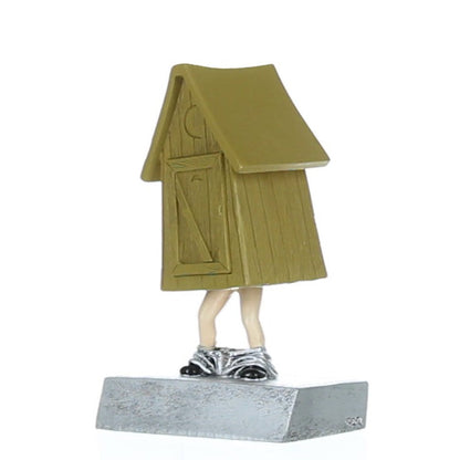 Outhouse Bobblehead Trophy | Engraved LAST PLACE / LOSER Award - 5.5 Inch Tall Decade Awards