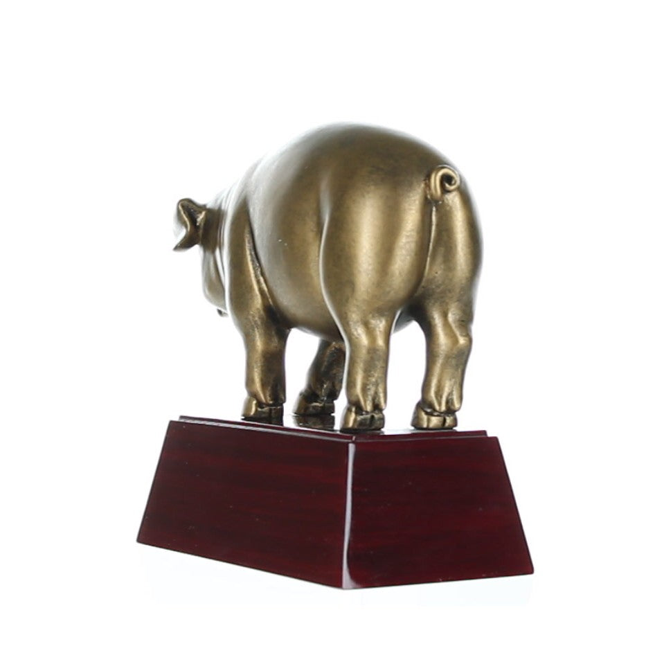 Pig Trophy | Smoke-Off Competition | Personalized BBQ Award | 4 or 6 Inches Tall