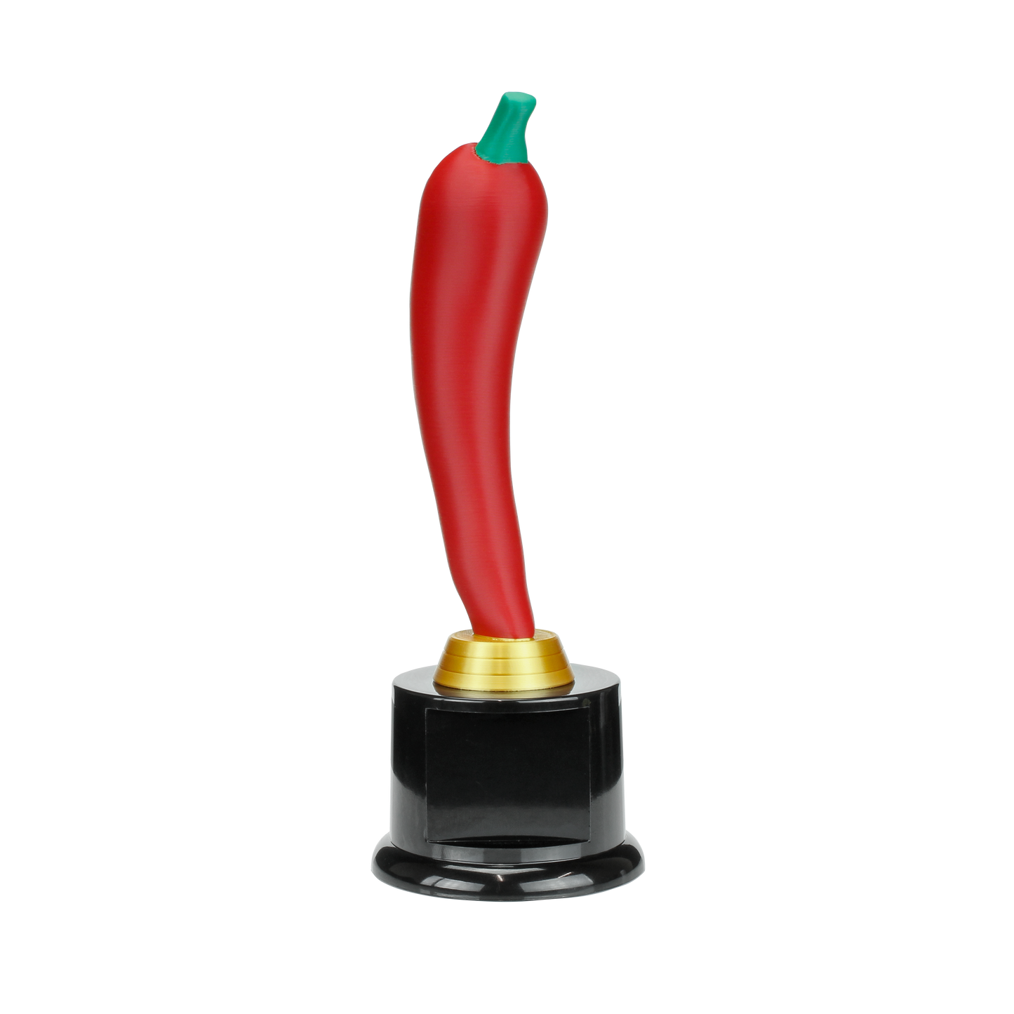 Personalized Red Chili Pepper Trophy | Chili Pepper Award on Round Base | 8 Inches Tall