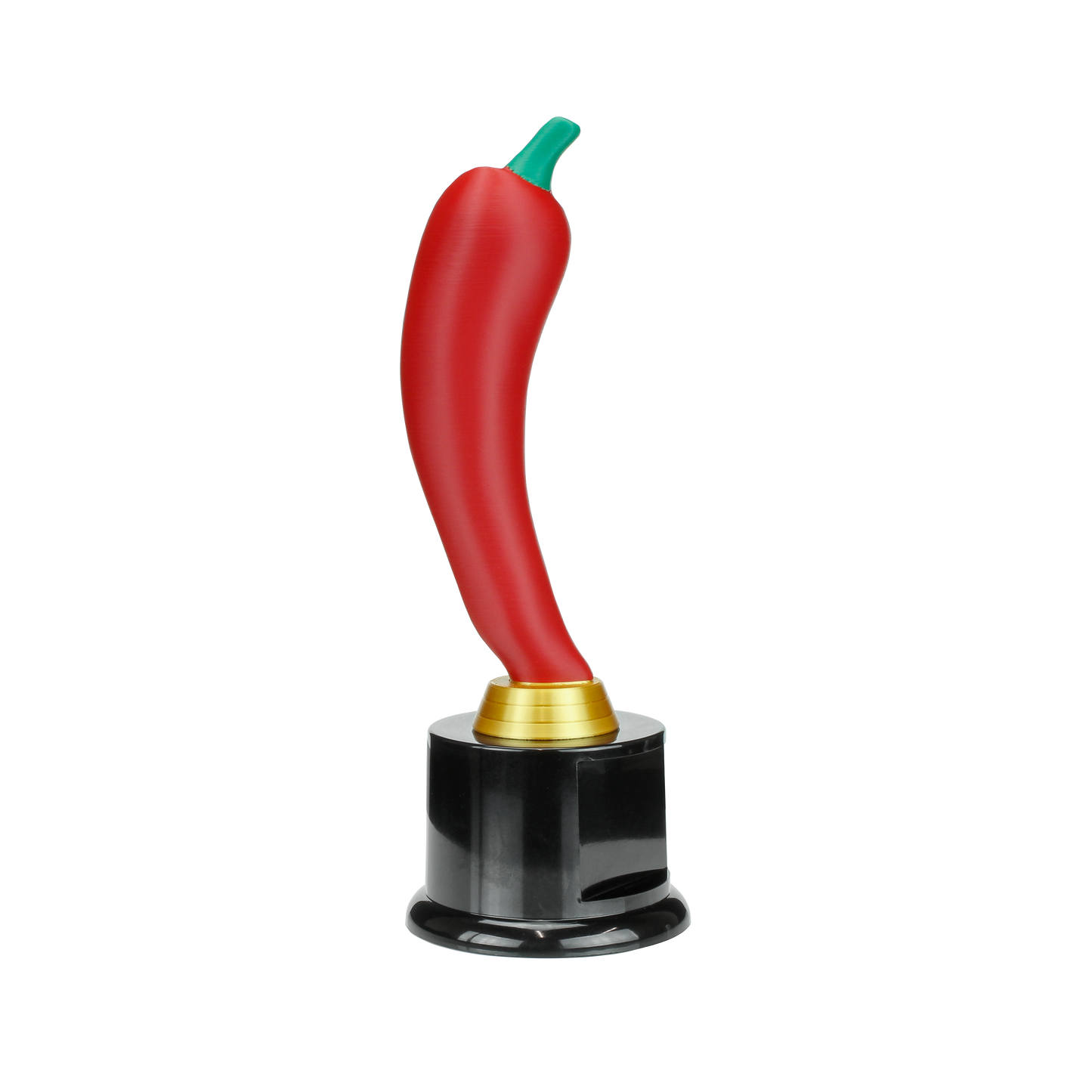 Personalized Red Chili Pepper Trophy | Chili Pepper Award on Round Base | 8 Inches Tall