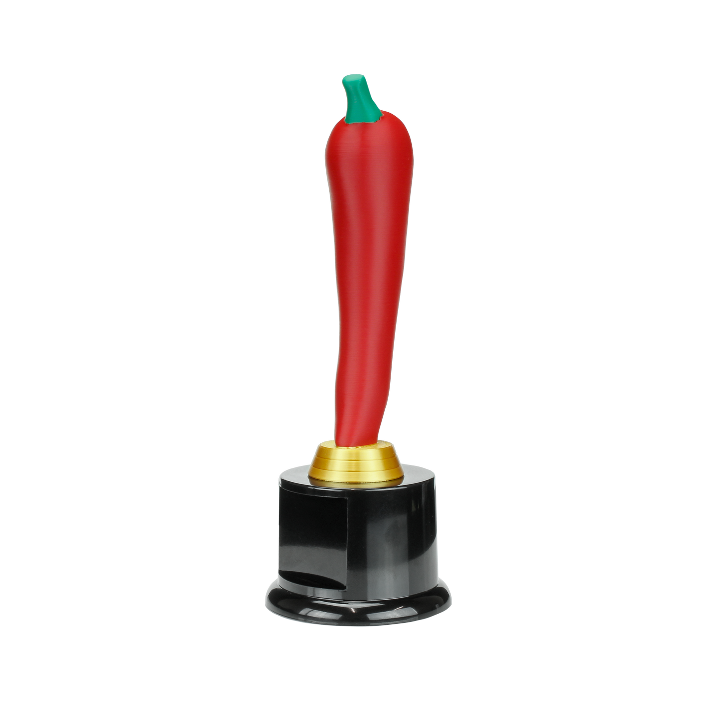 Personalized Red Chili Pepper Trophy | Chili Pepper Award on Round Base | 8 Inches Tall