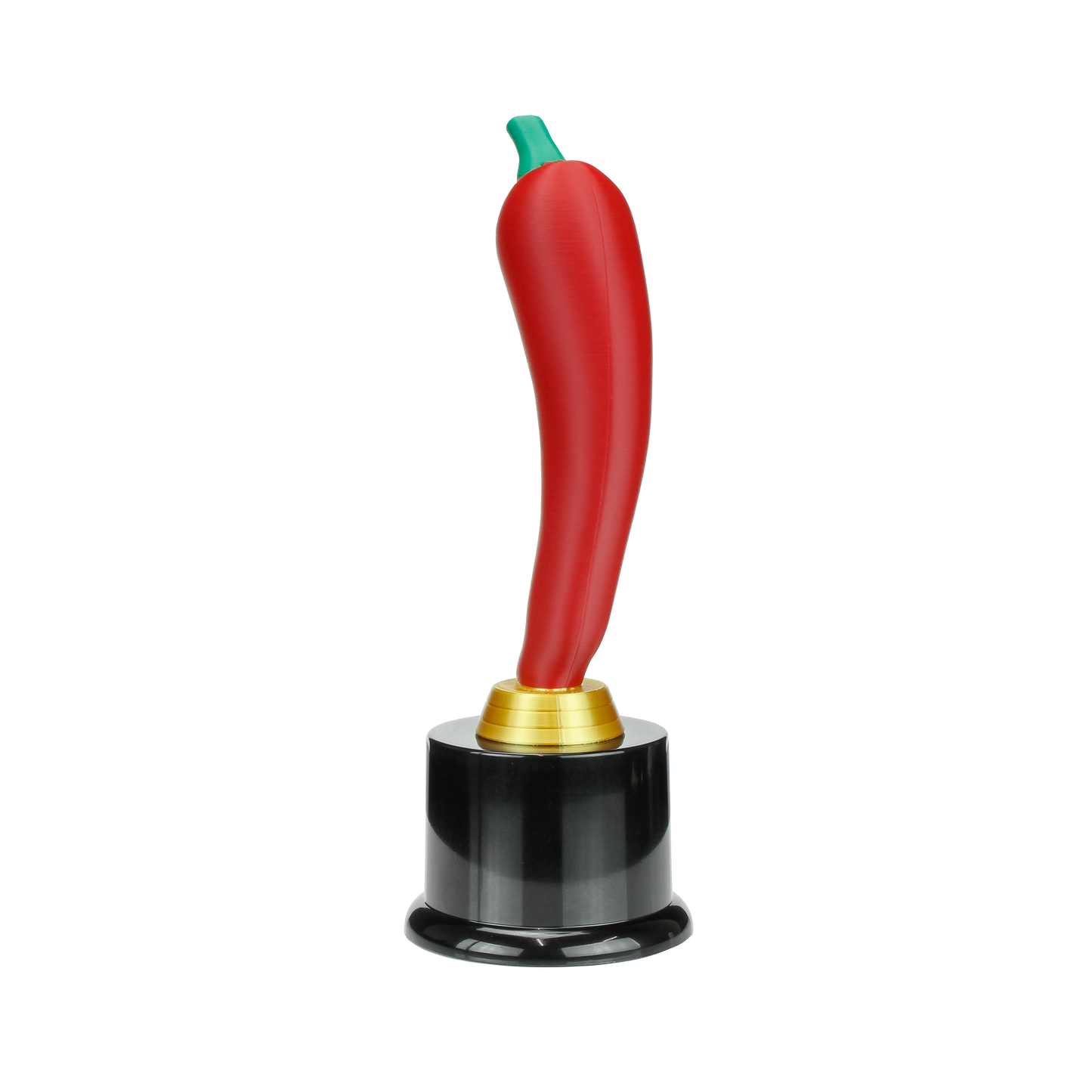 Personalized Red Chili Pepper Trophy | Chili Pepper Award on Round Base | 8 Inches Tall