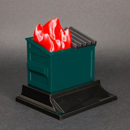 Humorous Dumpster Fire Trophy | Epic Fail Award with Free Custom Engraving Decade Awards