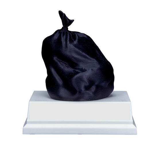 Funny Trash Bag Trophy | Bag of Coal Award with Free Custom Engraving from Decade Awards