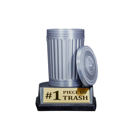 Trash Can Trophy | Engraved Last Place Trophy - 5 Inch Tall Decade Awards