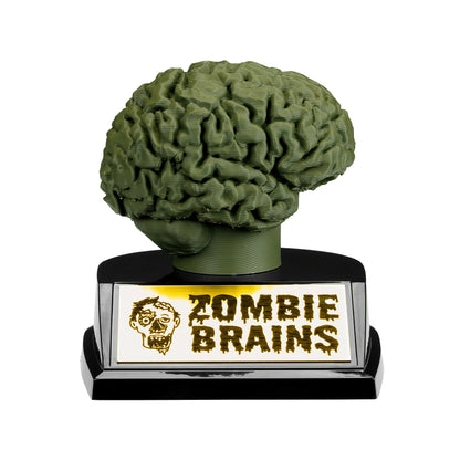 Zombie Brain Trophy with free custom engraving spooky Halloween award by Decade Awards